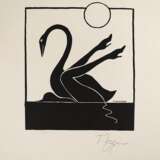 Ungerer, Tomi (1931, Straßburg, Frankreich-2019 Cork, Irland) "Leda mit dem Schwan", Siebdruck, 1998, sign. u.r., 22x19,5 cm, ungerahmt - photo 1