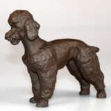 Meissen-Figur "Pudel", Böttgersteinzeug, Entwurf von Etha Richter 1955, Mod.-Nr. 86128, H. 14 cm, L. 16 cm - Foto 1