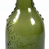 Prägeflasche "Klosterbrauerei Rostock", grünes Glas, H. 22 cm - photo 1