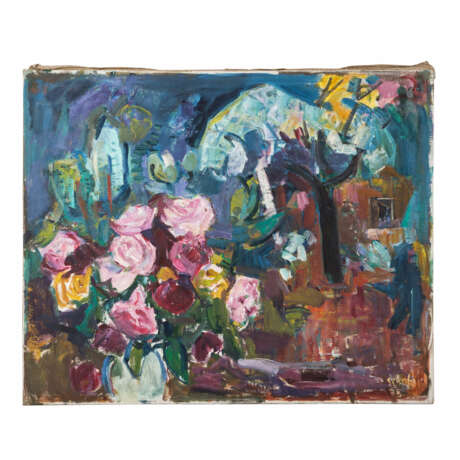 SCHOBER, PETER JAKOB (1897-1983), "Rosen im Garten", - Foto 2