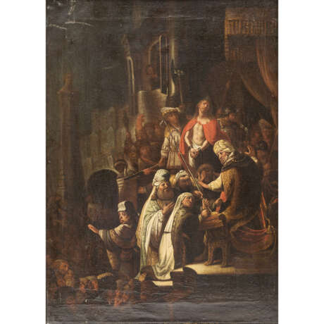 WET, Jacob Willemsz de, ATTRIBUIERT (Haarlem um 1610-1671/72), "Christus vor Pilatus", - фото 1