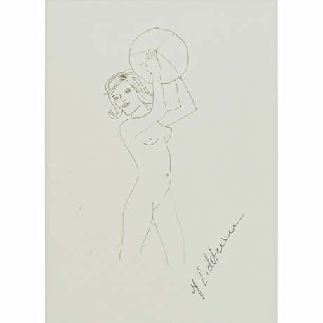 LICHTENSTEIN, ROY (1923-1997), "Stranbeauty", Studie mit Autogramm, - photo 1