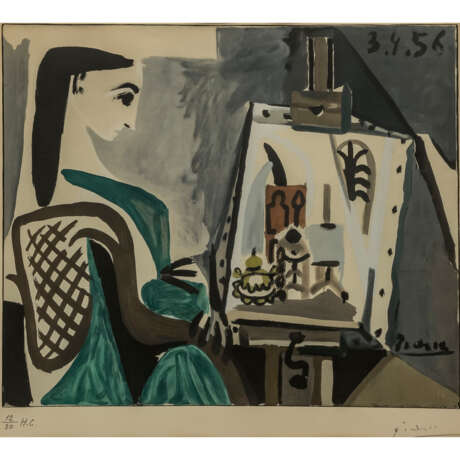 PICASSO, Pablo, NACH (1881-1973), "Frau im Atelier - Jacqueline", - photo 1