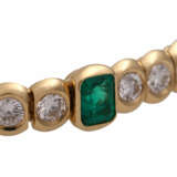 Hochkarätiges Armband mit Smaragden und Brillanten, - фото 5