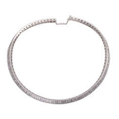 STEFAN HAFNER necklace with diamond baguettes together approx. 9 ct