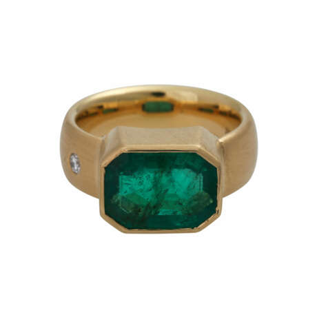 Ring mit Smaragd ca. 4,6 ct, - Foto 1