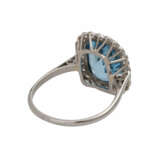 Ring mit feinem Aquamarin, ca. 5 ct, achteckig, - Foto 3