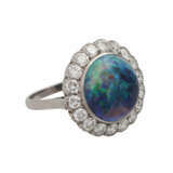 Ring mit schönem Opal, rund ca. 13 mm, - Foto 2