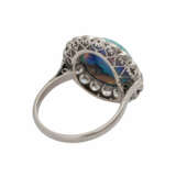 Ring mit schönem Opal, rund ca. 13 mm, - photo 3