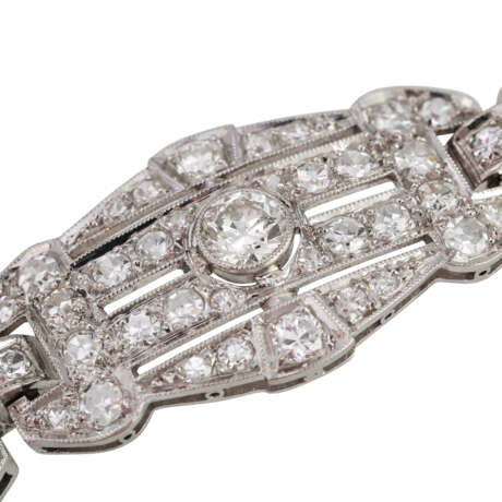 Art Déco Armband ausgefasst mit ca. 200 Diamanten, zusammen ca. 5,3 ct - photo 5