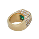 Ring mit Smaragd ca. 12 ct und Brillanten - Foto 3