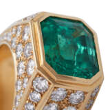 Ring mit Smaragd ca. 12 ct und Brillanten - Foto 6