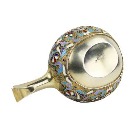 Louche russe en argent. Strulev N.F. 1896 Silver 84 Cloisonné enamel Gilding Neo-Russian Late 19th century - photo 7