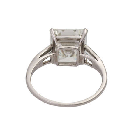 Ring mit Diamant im Smaragdschliff 5,84 ct - Foto 4
