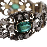 Armband mit grünen Turmalinen und Diamantrosen - фото 5