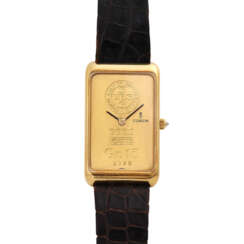 CORUM 15g gold ingot wrist watch, CA. early 1980s.