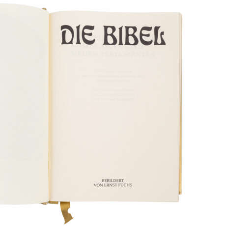 FUCHS, ERNST (geb. 1930), "Die Bibel", Prachtausgabe bebildert von Ernst Fuchs, - photo 4