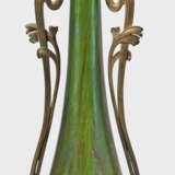 Große Jugendstil-Vase mit Metallmontierung - Foto 1