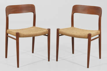 Paar Mid-Century-Stühle von Niels O. Møller