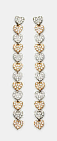 Paar extravagante Diamantohrgehänge - фото 1