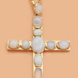 Kreuzanhänger mit Opalen - Foto 1