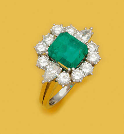 Juwelenring mit seltenem kolumbianischen Muzo-Smaragd - photo 1