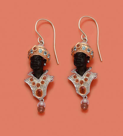 Paar venezianische Ohrgehänge - Foto 1