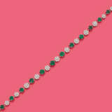 Hochfeines Smaragd-Diamantarmband - фото 1