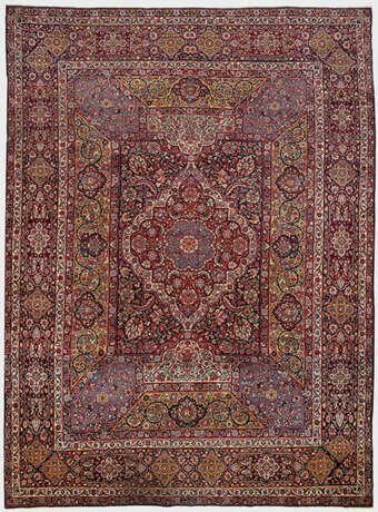 Großer alter signierter Jazd-Teppich - фото 1