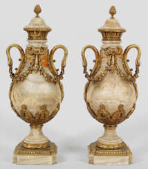 Paar große Louis XVI-Vasen