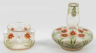 Zwei Jugendstil-Vasen von Fritz Heckert