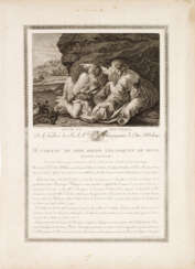 Vier Kupferstiche der Kunstsammlung von Philippe II. de