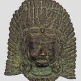 Tibeto-Chinesische Bronze-Maske - photo 1