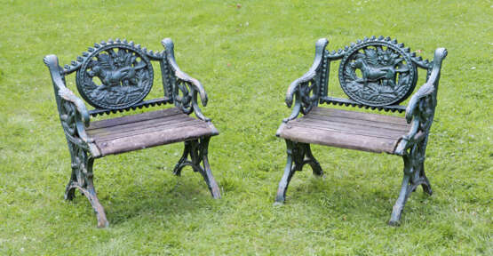 Paar viktorianische Gartensessel - Foto 1