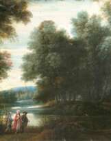 Landschaft mit dem Gang nach Emmaus