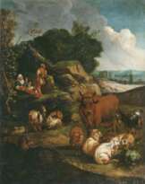 Hirten mit ihrer Herde