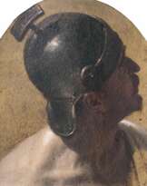 Studie eines römischen Soldaten aus 'Thusnelda im Triumphzug des Germanicus'