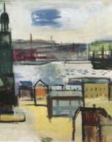 Der Michel mit Blick auf den Hafen