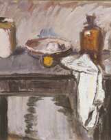 Tischstilleben mit Gefäßen