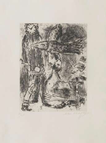 Marc Chagall. Composition à l'horloge - Foto 1