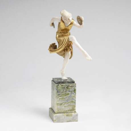 Lucien Charles Edouard Alliot. Chryselephantin-Figur 'Danseuse aux cymbales' - Foto 1