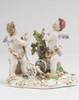 Amorettenpaar 'Allegorie - Der Ackerbau'