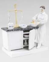 Figur 'Chemiker beim Farbenmischen'