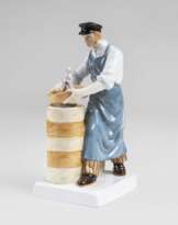 Figur 'Kapselsetzer bei der Porzellanherstellung'