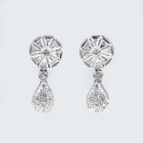 Paar Diamant-Ohrringe - Foto 1