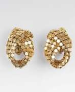 Juwelier Wilm. Paar Gold-Ohrclips 'Pharao'