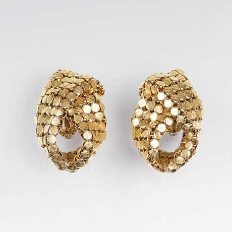 Juwelier Wilm. Paar Gold-Ohrclips 'Pharao' - Foto 1