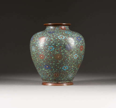 BAUCHIGE CLOISONNÉ-VASE - photo 1