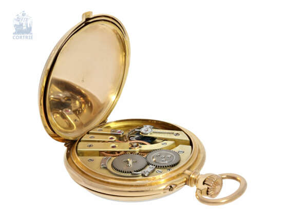 Taschenuhr: hochfeines Ankerchronometer mit Originalbox, F. Rötig Havre No.5429, ca. 1880 - photo 4