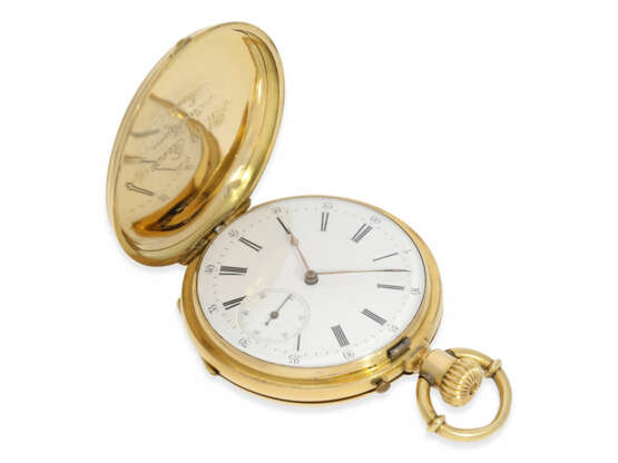 Taschenuhr: frühes Genfer Ankerchronometer mit Kronenaufzug, ca. 1865 - Foto 6